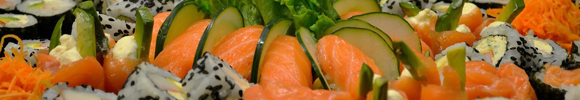 Eating Asian Fusion Sushi at Bistro Saffron restaurant in Cape Girardeau, MO.